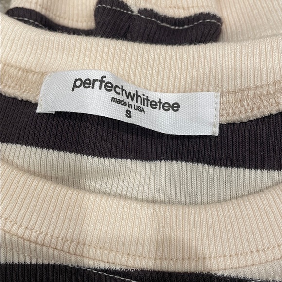 PerfectWhiteTee Striped Long Sleeve Top - Picture 6 of 7